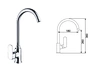 brass kitchen faucet